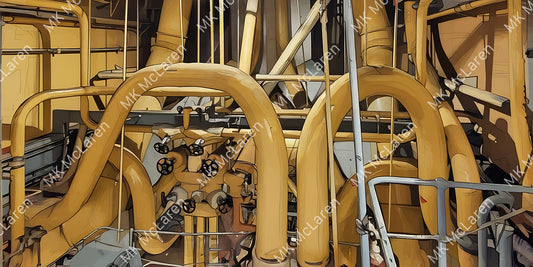 Yellow Pipes & Valves